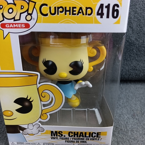 Funko Pop Cuphead Ms. Chalice Vinyl Figure - Picture 2 of 7